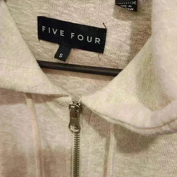 FIVE FOUR Men's Long Sleeve Zip-up Hoodie Hooded Jacket - Picture 5 of 7